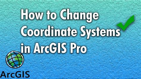 how to change coordinate system in arcgis pro