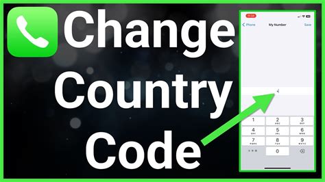 how to change country code in iphone 6