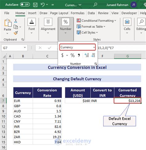 how to change currency format in excel from inr to usd