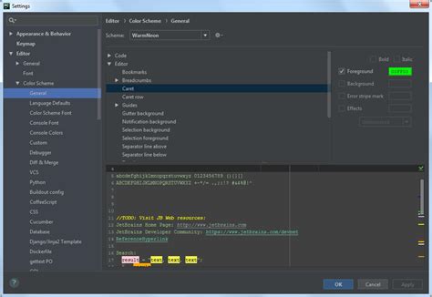 how to change cursor color in intellij