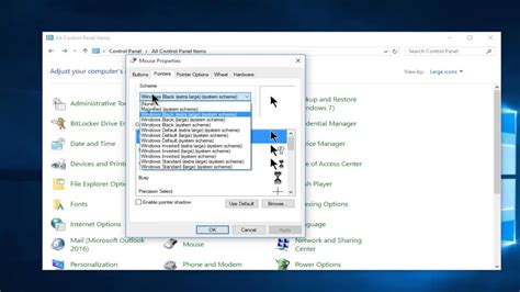 how to change cursor on hp desktop