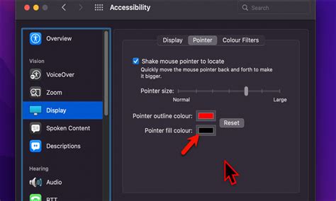 how to change cursor on mac