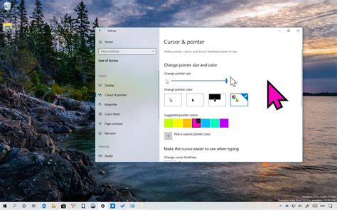 how to change cursor size on desktop