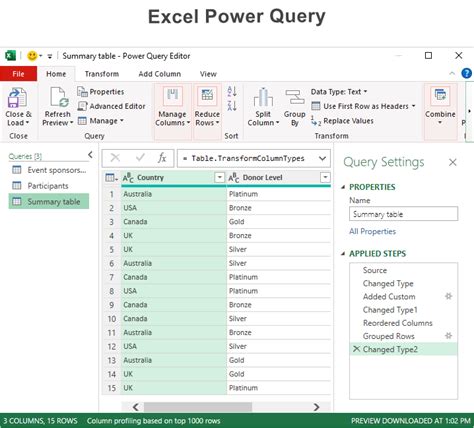 how to change data source in excel power query
