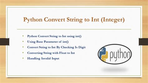 how to change data type from string to integer in python