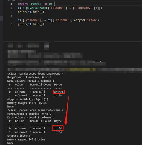 how to change data type in python dataframe