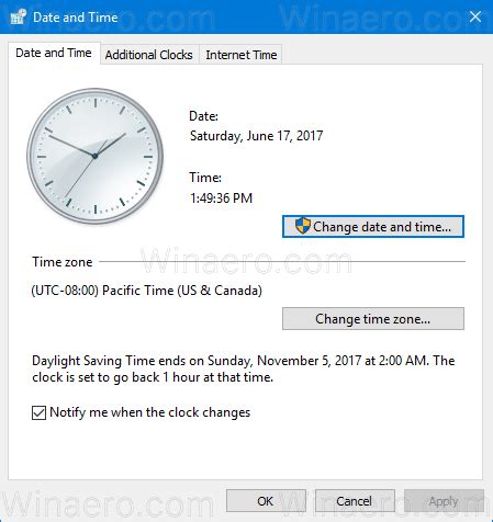 how to change date and time in windows 10 with admin rights