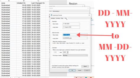 how to change date format in excel to dd/mm/yyyy in c#