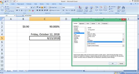 how to change date format in excel without clicking each cell
