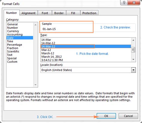 how to change date format in pages