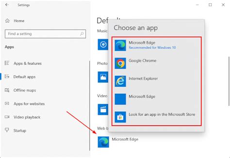 how to change default browser for opening hyperlinks