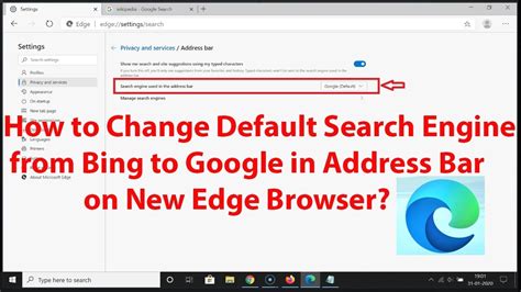 how to change default browser from bing to google