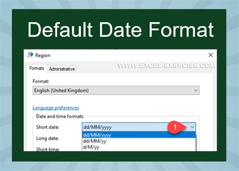 how to change default date format in excel permanently