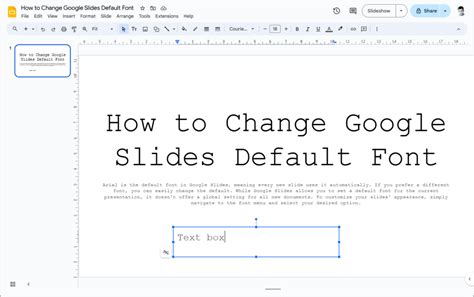 How to Change the Default Font In Google Slides? Easy Guide HalfofThe