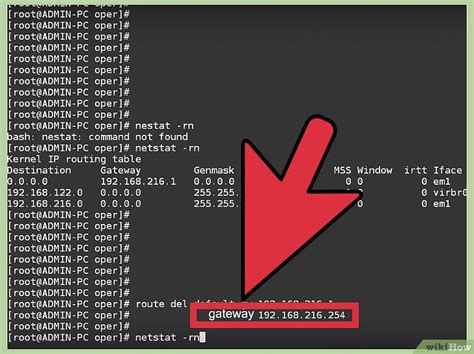 how to change default gateway in linux command line