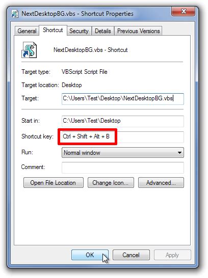 How To Change Desktop Background In Shortcut Key