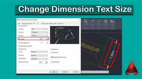 How To Change Dimension Text Height In Autocad