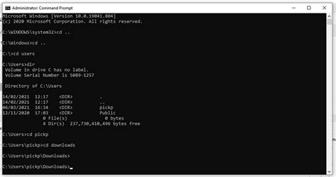 how to change directories in cmd