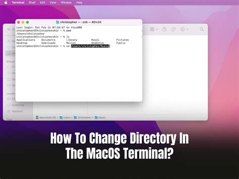how to change directory in terminal macos