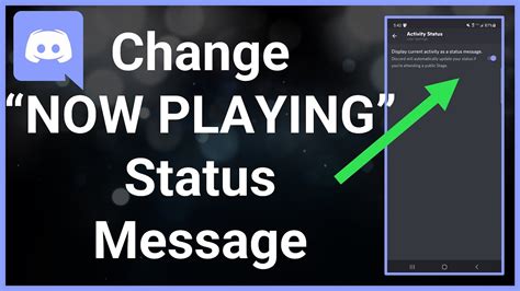 how to change discord playing status