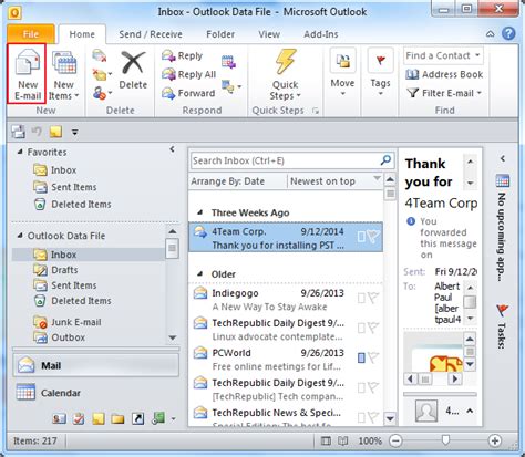 how to change display format in outlook
