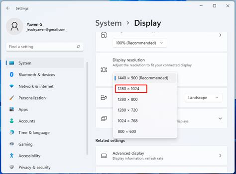 how to change display resolution in windows 11 pro