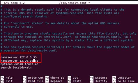 how to change dns name in linux