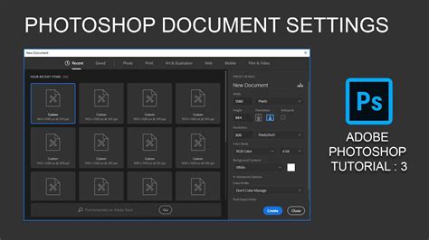 How To Change Document Settings In Photoshop