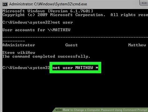 how to change domain user password from command line