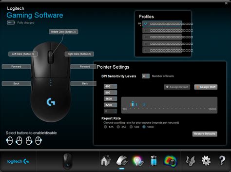 how to change dpi on logitech g703