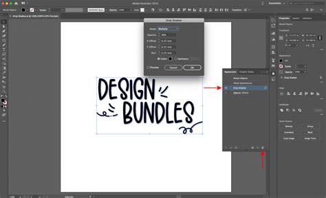 how to change drop shadow color in illustrator