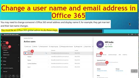 how to change email display name in microsoft 365