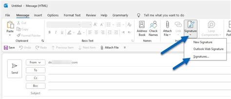 how to change email title in outlook web