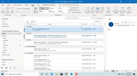 how to change email view in microsoft outlook