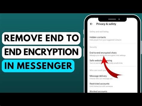 how to change end to end encryption password in messenger