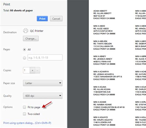 how to change epson printer settings to labels