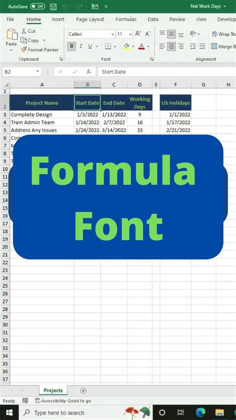 how to change excel formula bar font