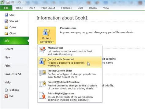 how to change excel password in sharepoint