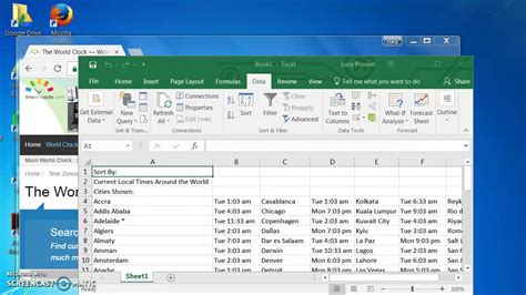 how to change excel web query browser