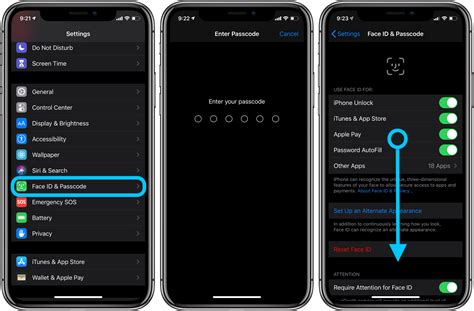 how to change face id passcode