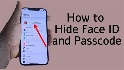 how to change face id to passcode for hidden photos