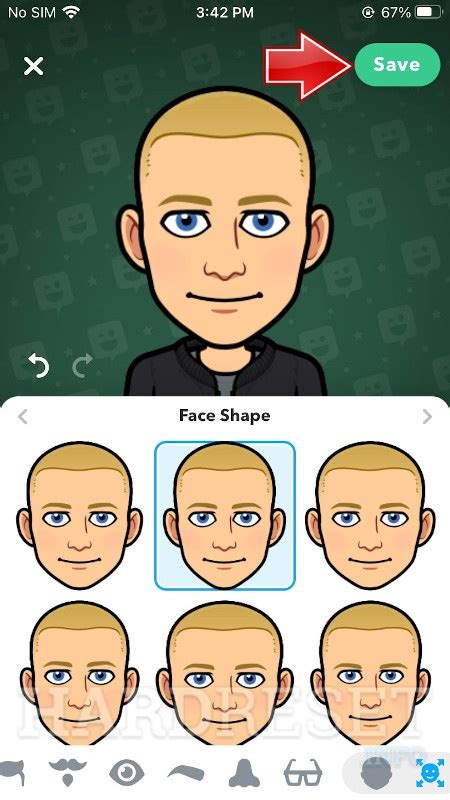 How To Change Your Face Shape On Bitmoji