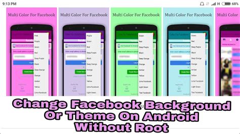 How To Change Facebook Background Theme In Android