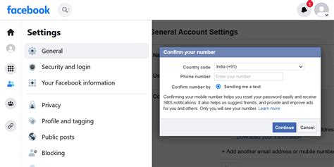how to change facebook code