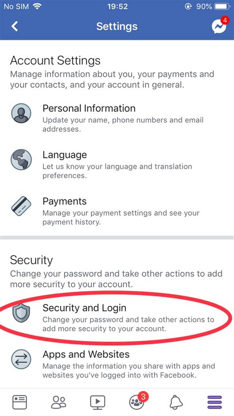 how to change facebook pass code
