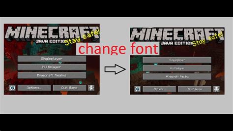 how to change font in minecraft java