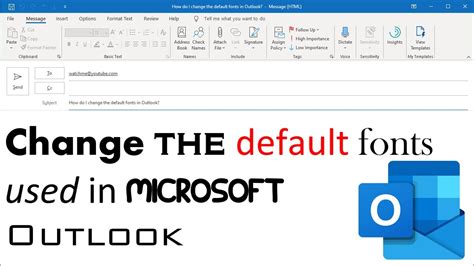 How To Change Font In Outlook Display