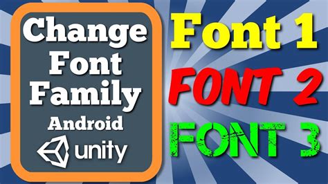 how to change font in unity