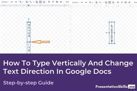 how to change font to vertical in google docs