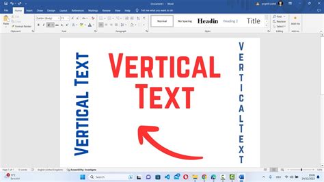 How To Change Font Vertical In Word